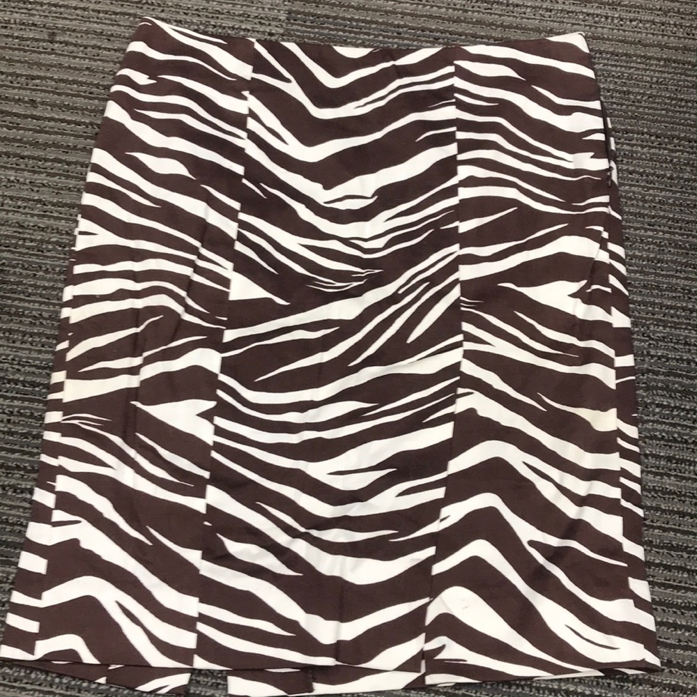 Bebe Zebra print pencil skirt
